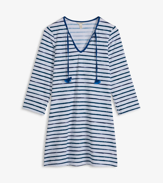 Seaside Beach Dress - Watercolor Stripes