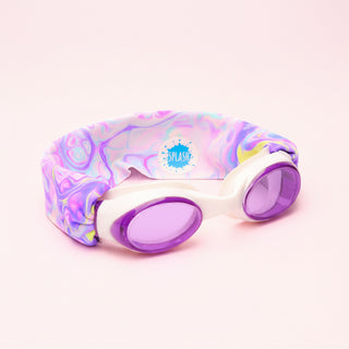 Pastel Swirl Swim Goggles