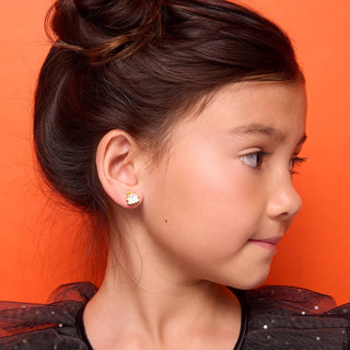Halloween Shimmer Ghost Stud Earrings