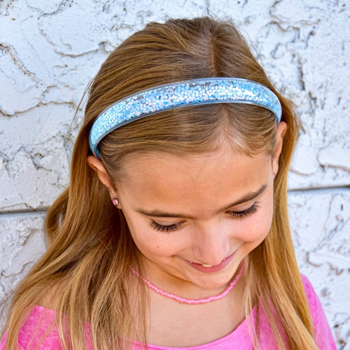 Shaker Glitter Headband with Teeth