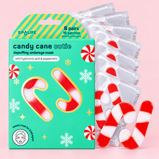 Christmas Holiday Candy Cane Cutie Undereye Patches | 8 Pairs