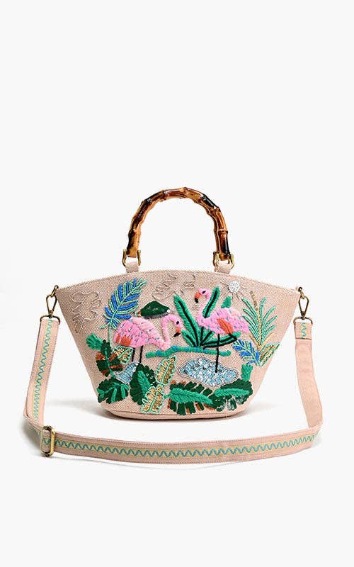 Tropical Pinlk Flamenco Mini Tote