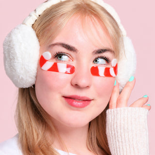 Christmas Holiday Candy Cane Cutie Undereye Patches | 8 Pairs