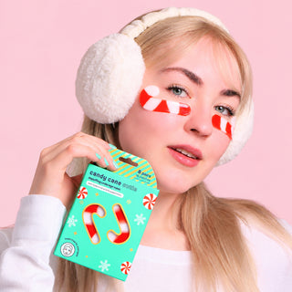 Christmas Holiday Candy Cane Cutie Undereye Patches | 8 Pairs