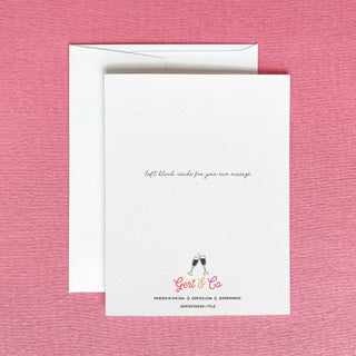 Happy Mother's Day Pink Watercolor Stripes Greeting Card