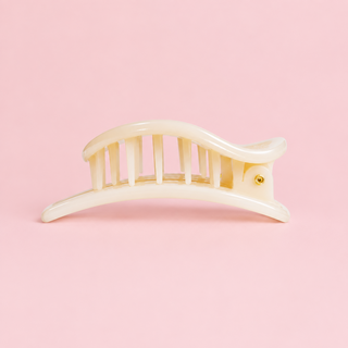 Almond Beige | Medium | Flat Circle Hair Clip