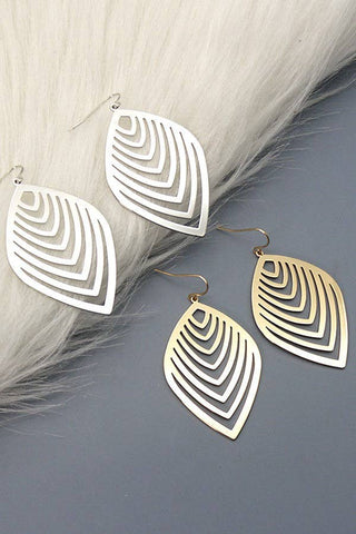 "Golden Grove" Filigree Leaf Earrings
