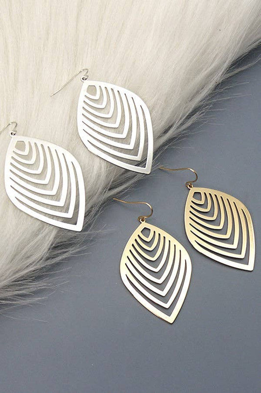 "Golden Grove" Filigree Leaf Earrings