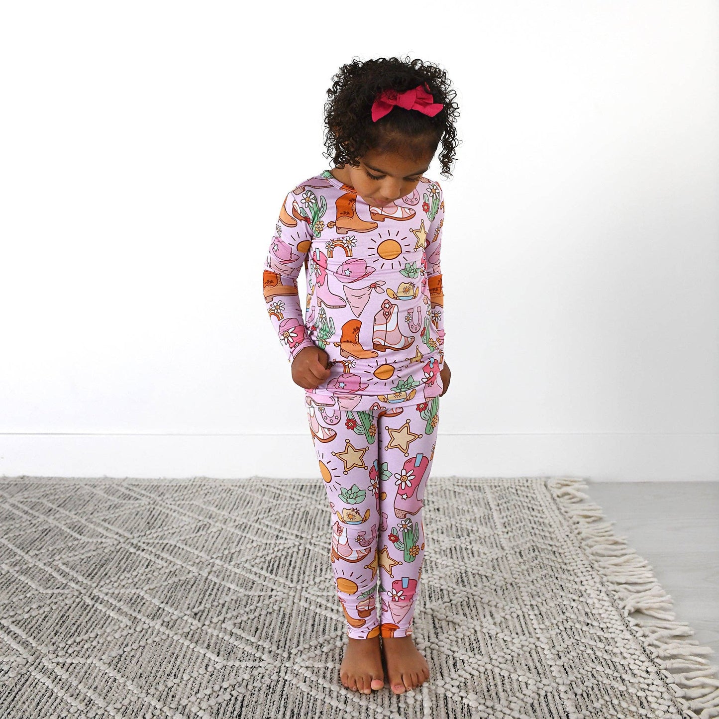 Lainey TWO PIECE - NO BUTTON Bamboo Western Toddler Outfit