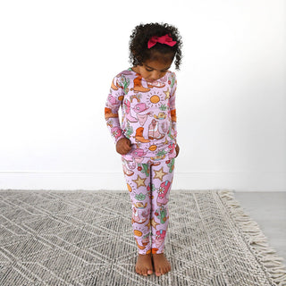 Lainey TWO PIECE - NO BUTTON Bamboo Western Toddler Outfit