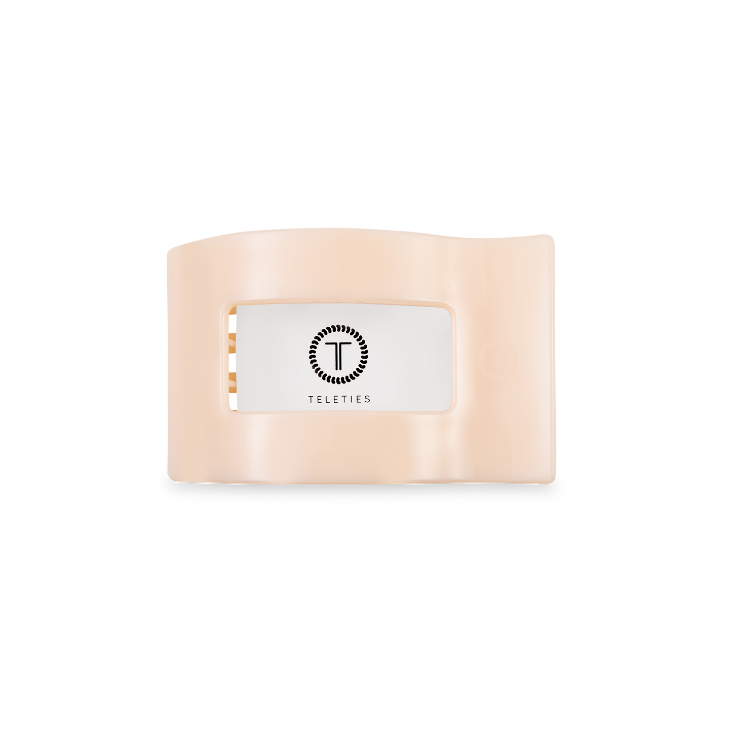 Flat Rectangle Hair Clip | Small | Almond Beige