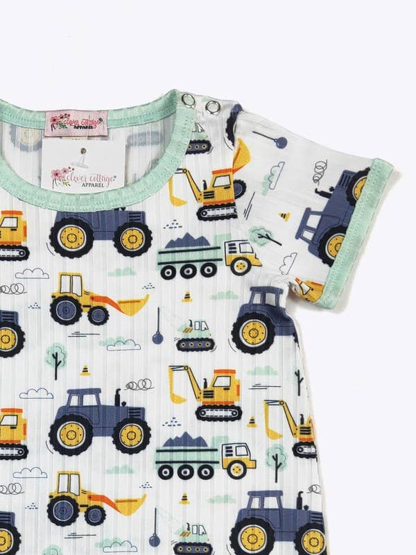 Backhoe Boy Romper