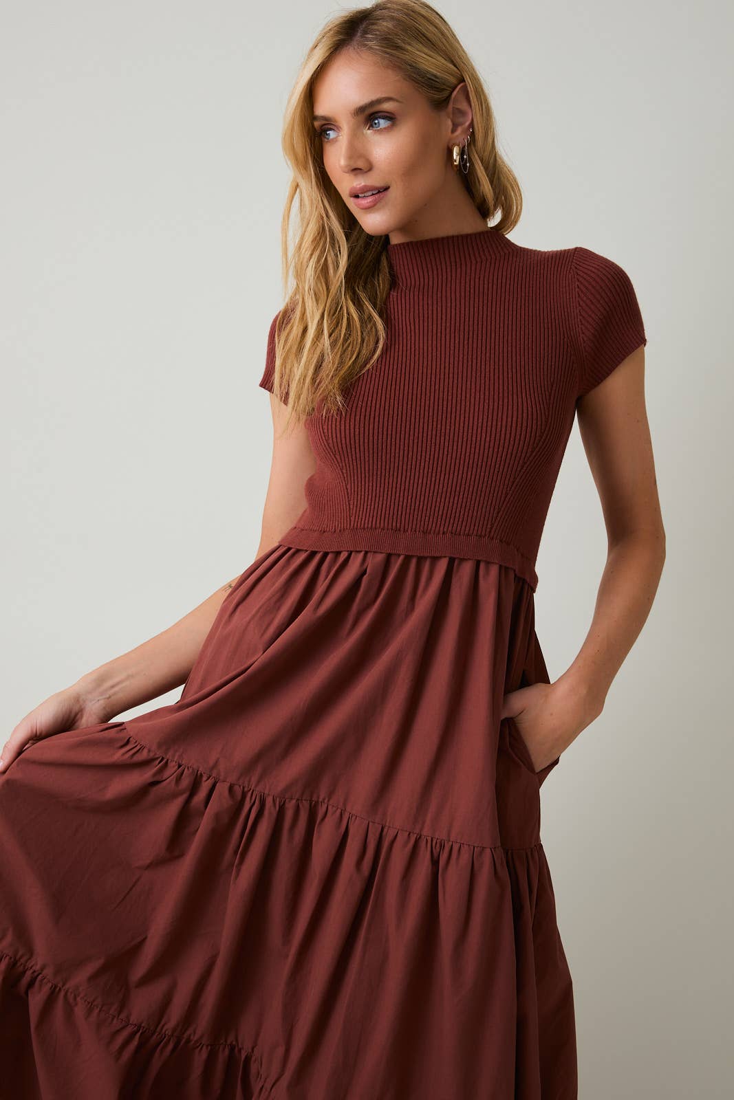 Ribbed Midi Dress