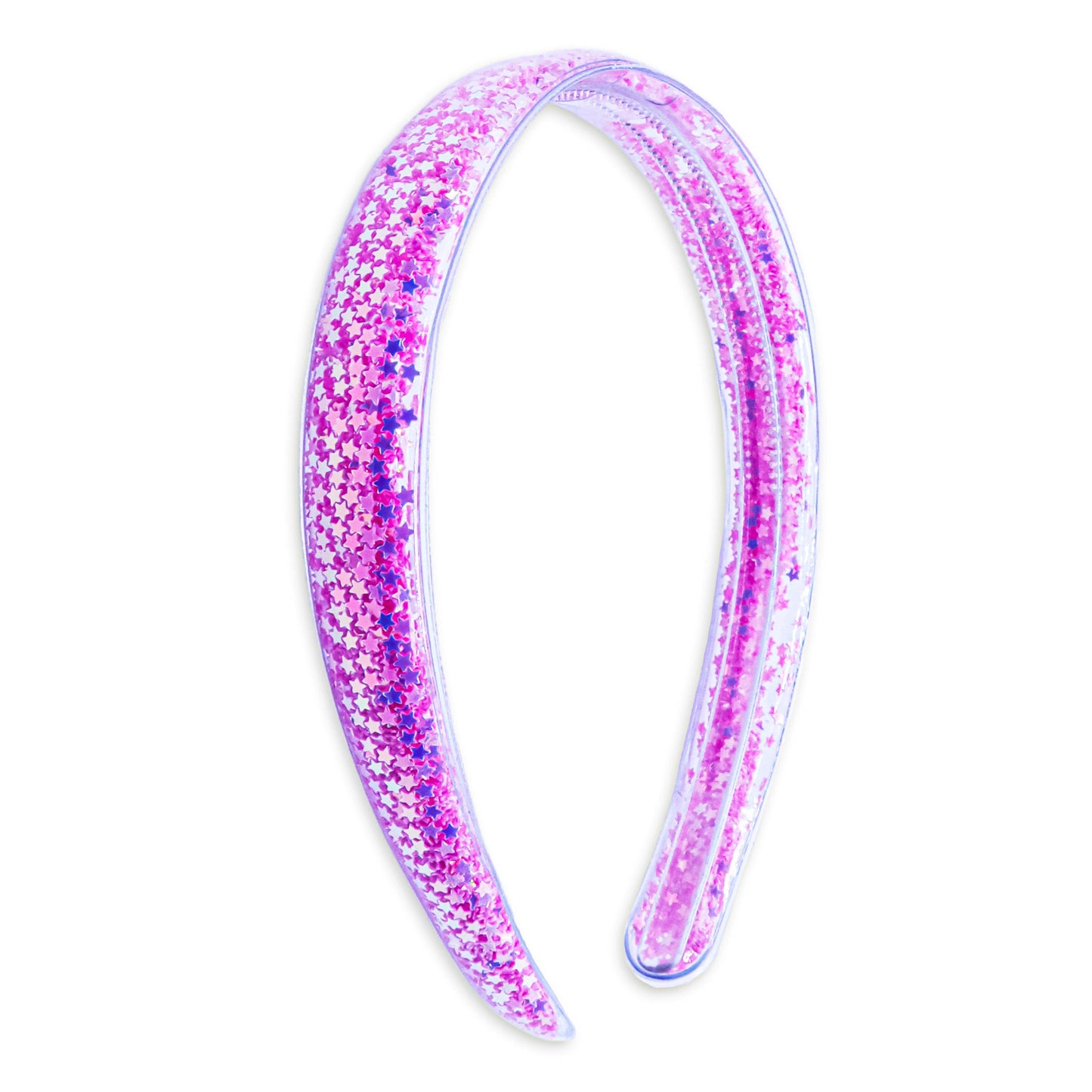 Shaker Glitter Headband with Teeth