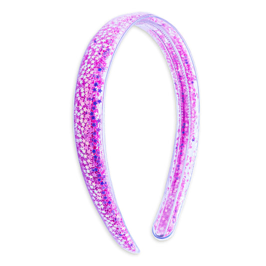 Shaker Glitter Headband with Teeth