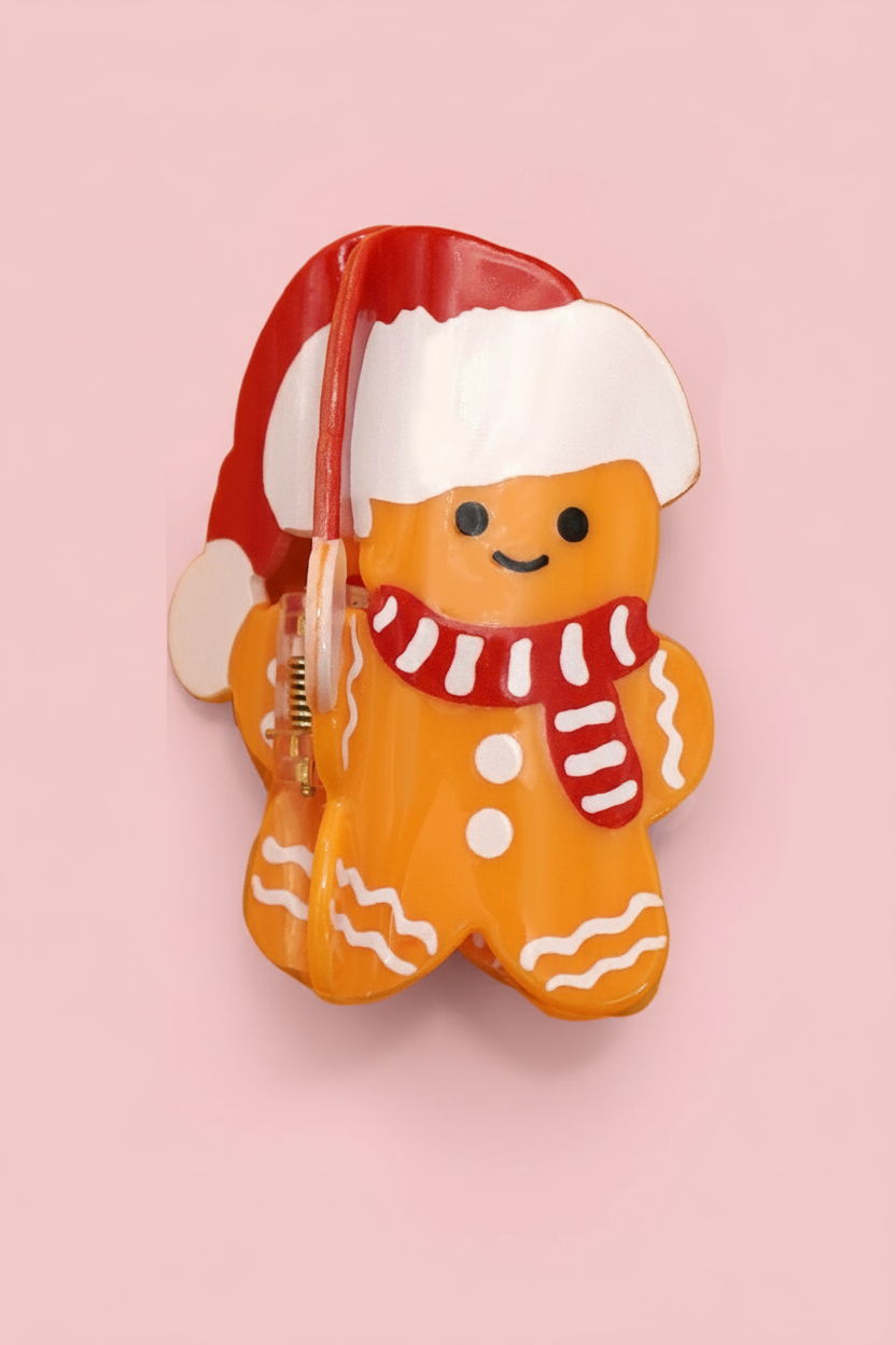 Gingerbread Claw Clip
