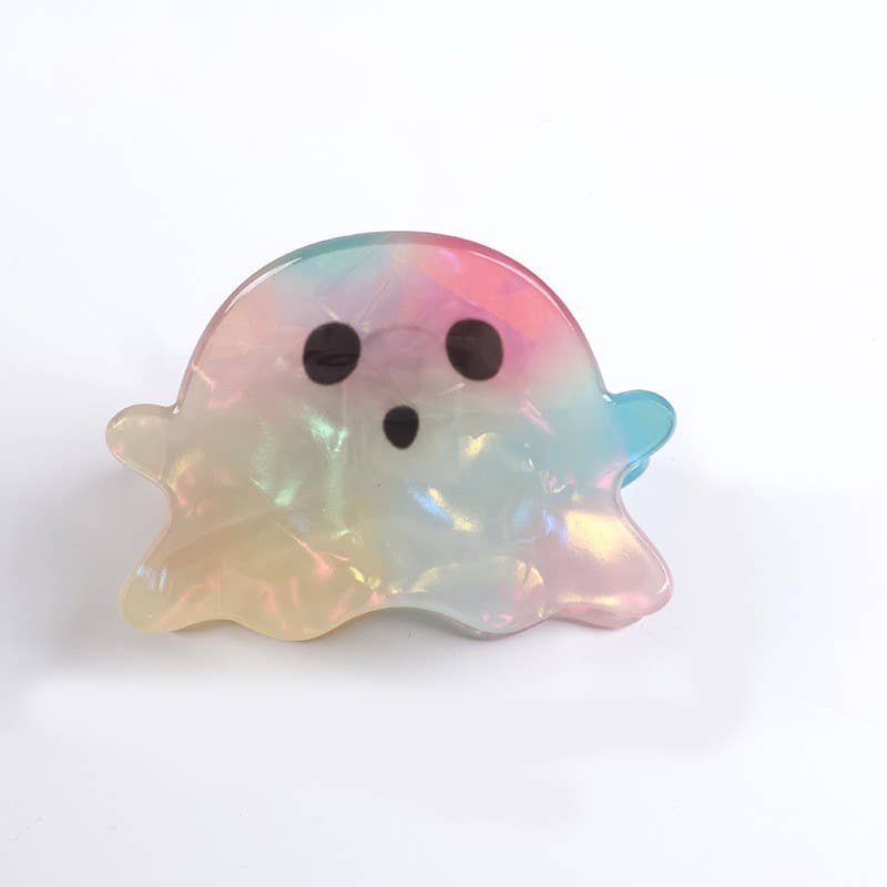 Colorful Ghost Claw Clip