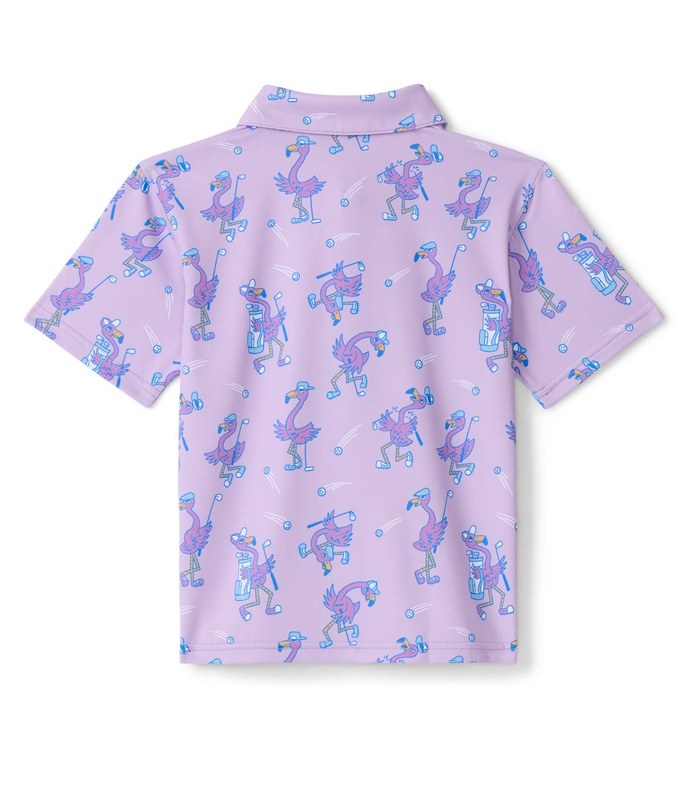 Flamingo Fiasco Toddler Golf Polo - Kid & Baby Polo Shirt