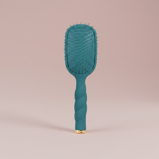 TELETIES Detangler Hair Brush for Medium Hair - Teal With It