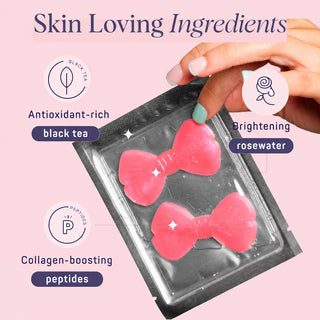 Pretty in Pink Coquette Bow-Shaped Undereye Patches | 8 Pairs