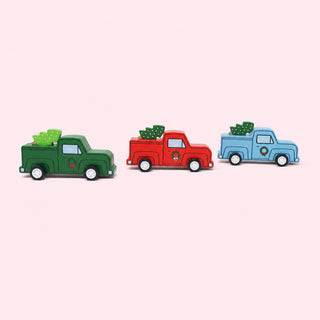 Pull Back Retro Truck & Christmas Tree