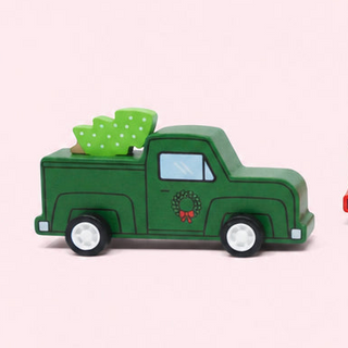 Pull Back Retro Truck & Christmas Tree