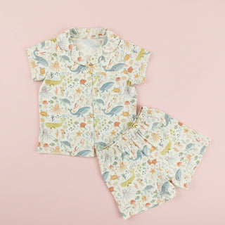 Underwater Friends Bamboo Short Button Up Set