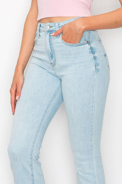 Western High Rise Boot Cut Jeans