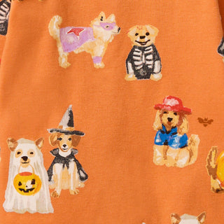 Doggy Dress Up Organic Cotton Footed Sleeper Pajamas