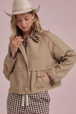 Women's Vintage Oxford Canvas Twill Fall Barn Jacket