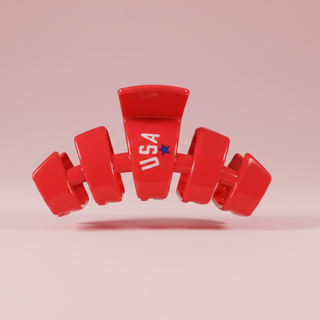 Classic Hair Clip | Small | USA Red