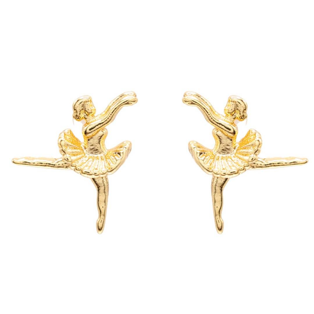 Ballerina Post Stud Earring Dancer Gift Giving Whimsical