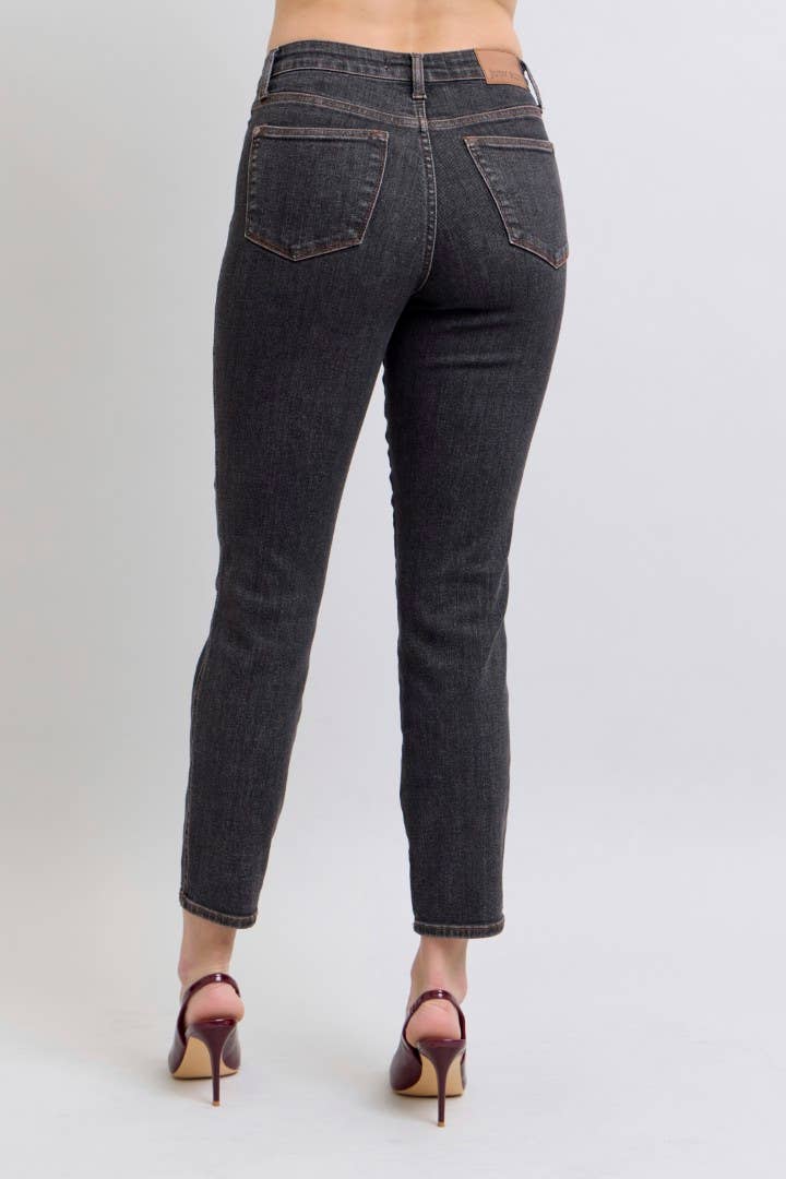 Mid-Rise Tummy Control Slim Judy Blues