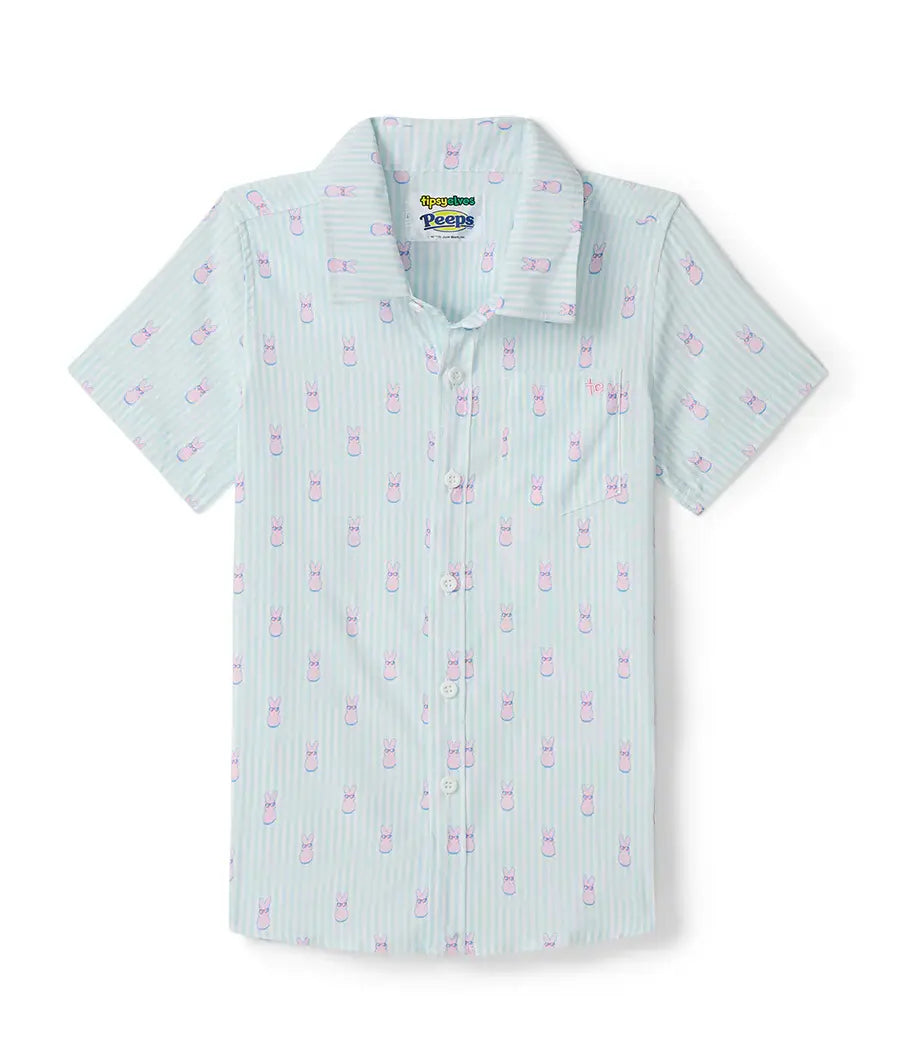 Kid's PEEPS® Shady Lil' Sugar Button Down - Easter Shirt
