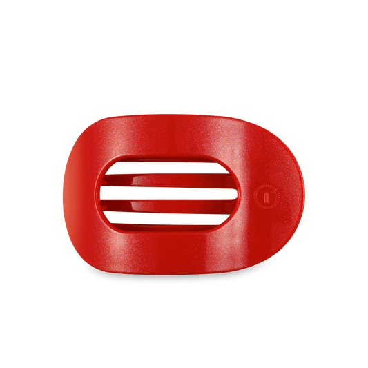 Round Flat Hair Clip | Medium | Red