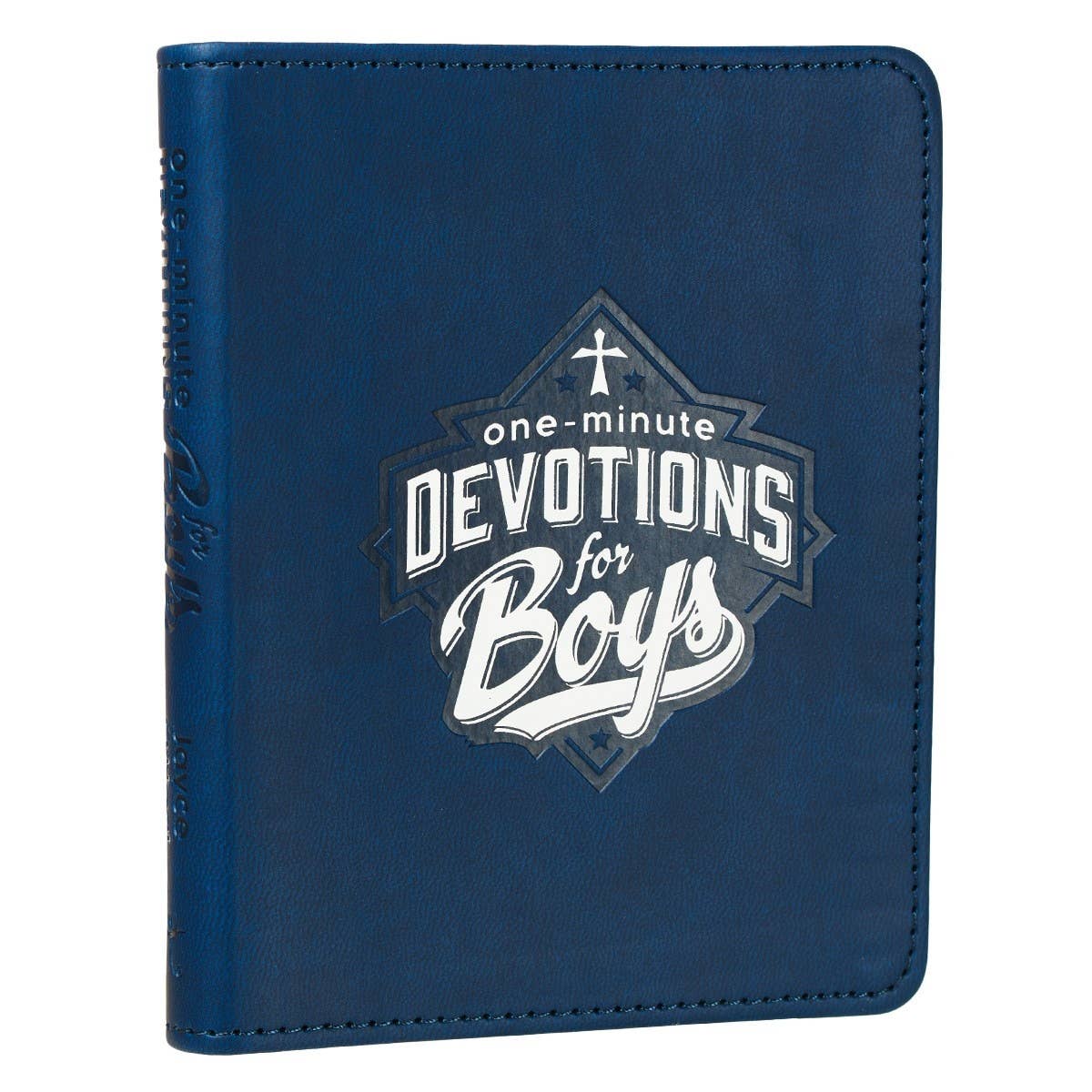 One-Minute Devotions for Boys – Blue Faux Leather Devotional