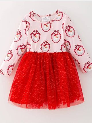 Vintage Santa Christmas Tutu Dress