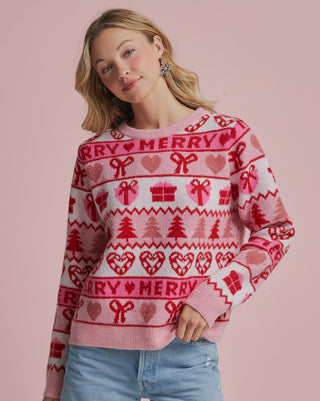 Women's Holiday Christmas Inspired Sweater Top