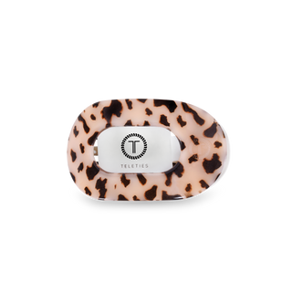Blonde Tortoise Small Flat Round Clip