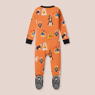 Doggy Dress Up Organic Cotton Footed Sleeper Pajamas