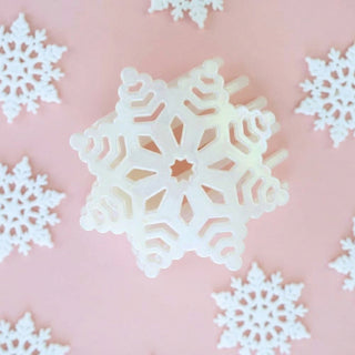 TELETIES Glitter Snowflake | Flat Hair Clip