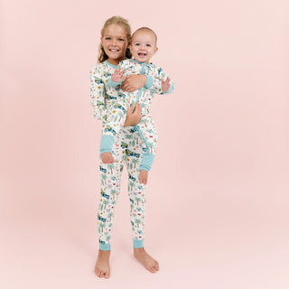 Coastal Christmas Bamboo Convertible Baby Pajama