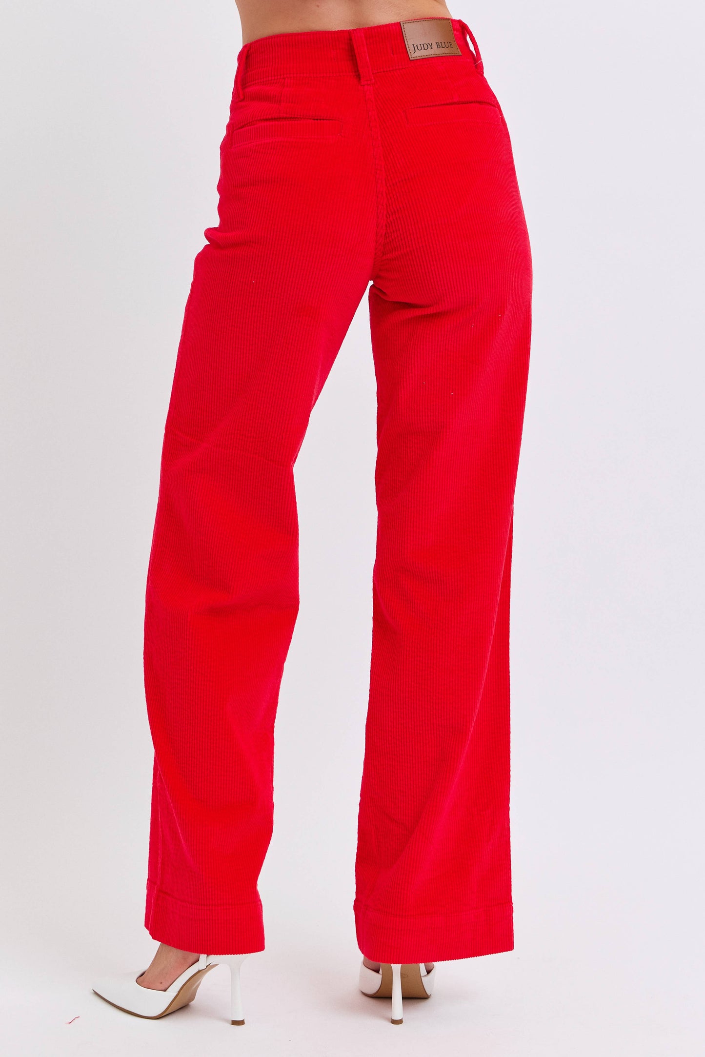 Judy Blue High Waisted Red Corduroy Trouser