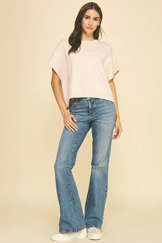 Dropped Shoulder Sweater Top