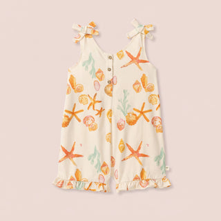 Starfish & Shells Organic Girl Romper