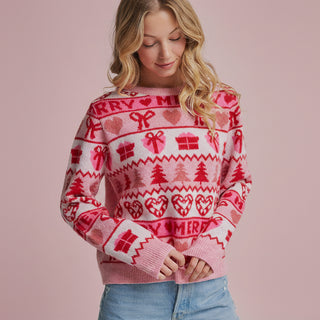 Women's Holiday Christmas Inspired Sweater Top