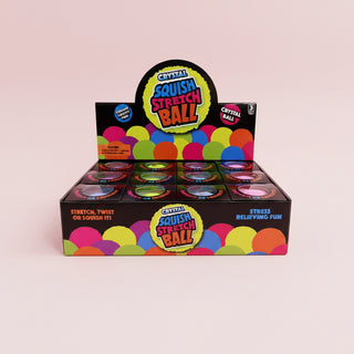 Spiky Fuzzy Smiley Face Stretch & Squish Ball Fidget Toy