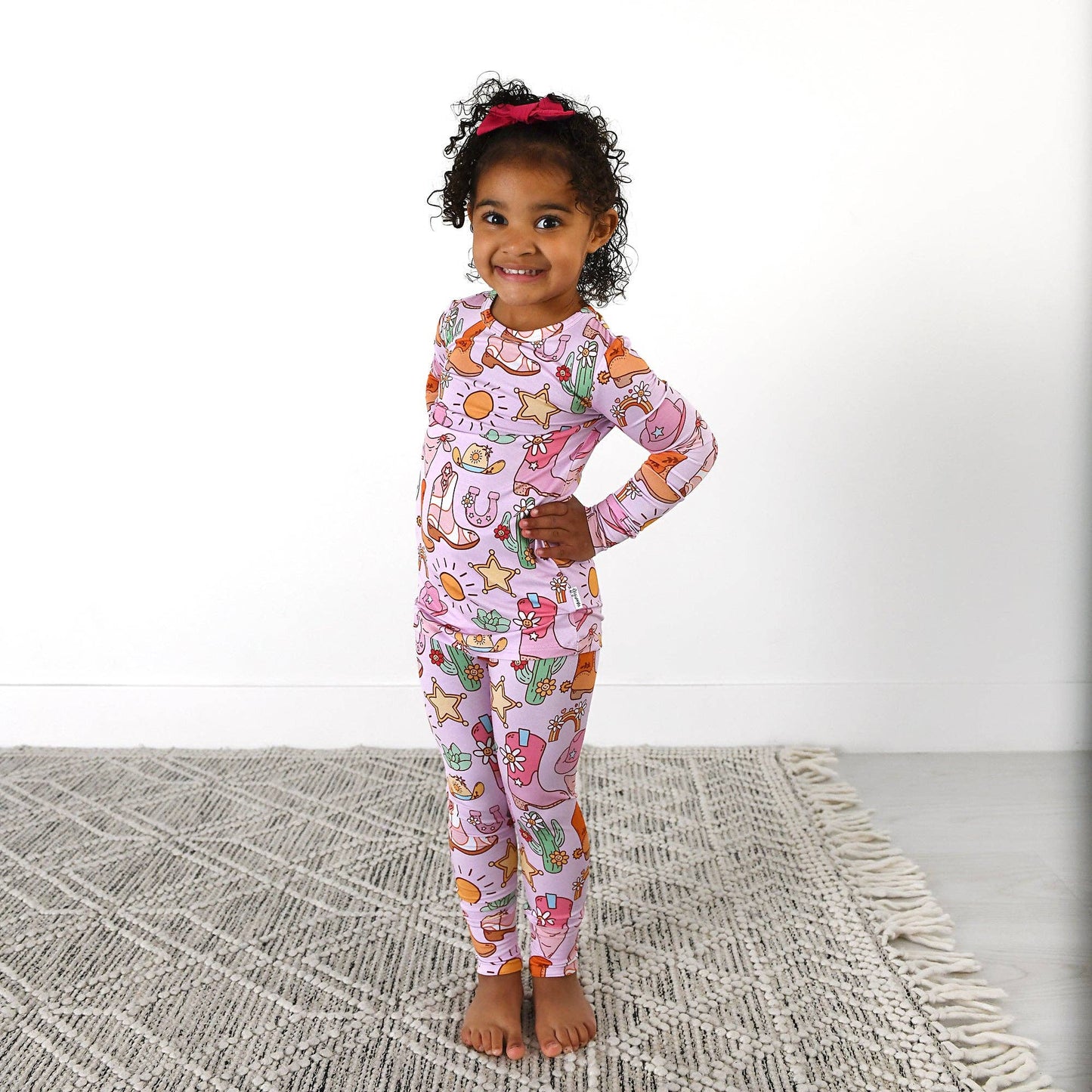 Lainey TWO PIECE - NO BUTTON Bamboo Western Toddler Outfit