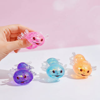 Axolotl Glitter Squishy Sensory Fidget Toy