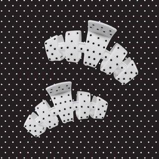 Classic White Polka Dot Party Medium Claw Clip
